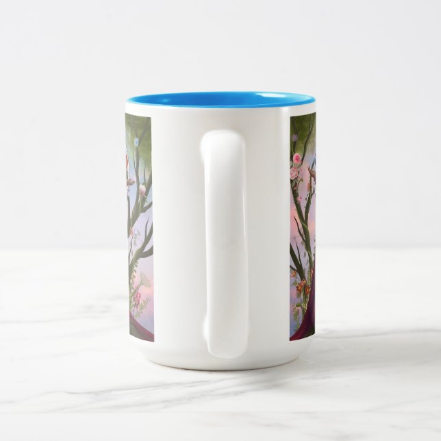 Mère Déesse Terre GAIA Latte Mug (Corps Complet) (Poignée)