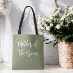 Mère du Sac fourre-tout vert Groom Sage<br><div class="desc">Mère du Sac fourre-tout Mariage Groom dans Sage Green et White. Bon pour les Mariages de Cadeaux de la demoiselle d'honneur,  Fête de la nuptiale,  Fête de baccalauréat,  Dîner de répétition. Découvrez d'autres produits avec ce design dans la collection ci-dessous.</div>