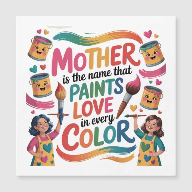 Mère est le nom qui peint l'amour dans toutes les  (Devant)