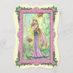 Mère et bébé Fairy Baby Douche Invitations