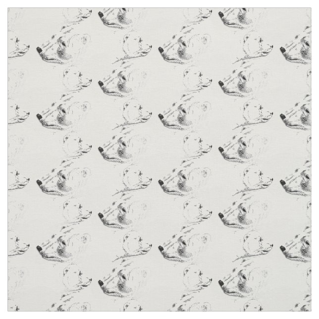 Mère et CUB de tissu d'art d'ours blanc de tissu (Échantillon)