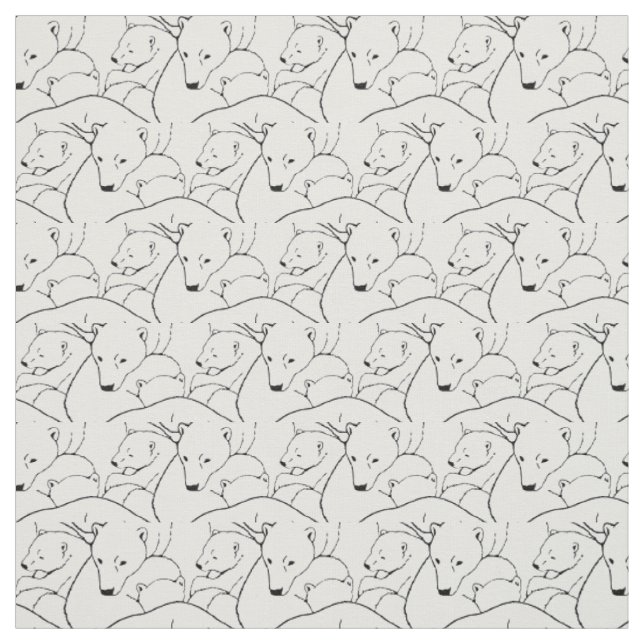Mère et CUB de tissu d'art d'ours blanc de tissu (Échantillon)