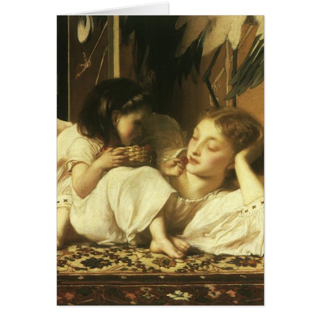 Mère et Enfant (alias Cerises) par Lord Leighton (Devant)