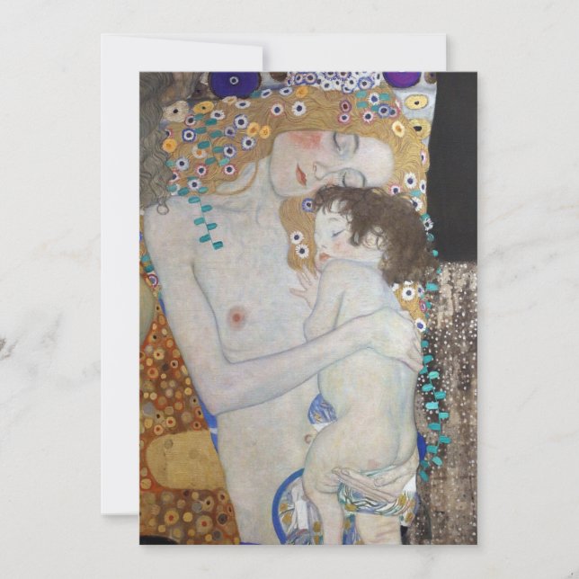 Mère et enfant par Gustav Klimt (Devant)