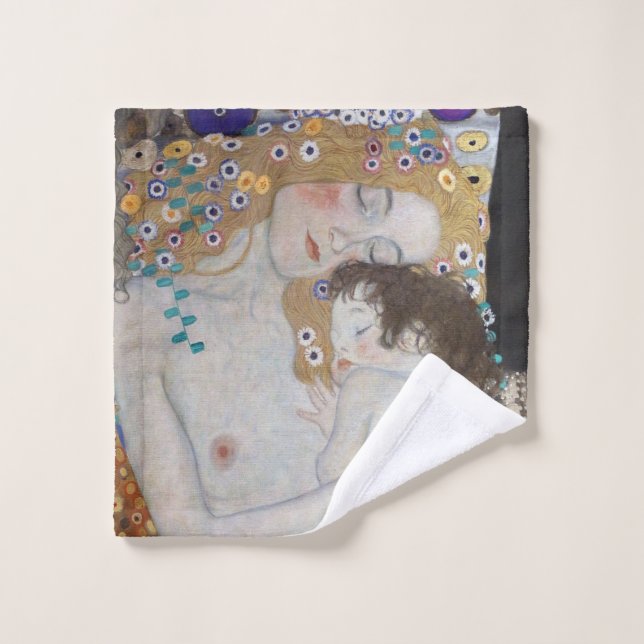 Mère et enfant par Gustav Klimt (Gant de toilette)