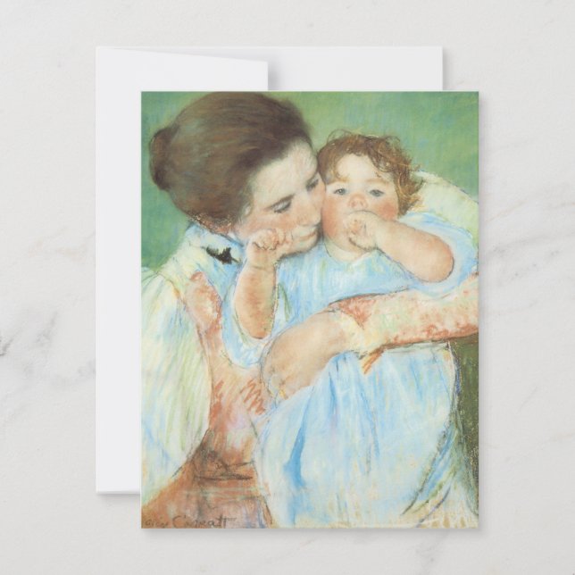 Mère et enfant par Mary Cassatt, Art Vintage (Devant)