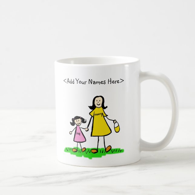 Mère et fille Caractères de famille Mug (Droite)