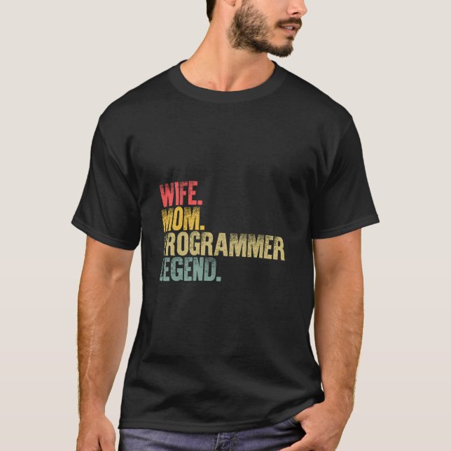 Mère Femmes Drôle Cadeau T-shirt Femme Programme M (Devant)