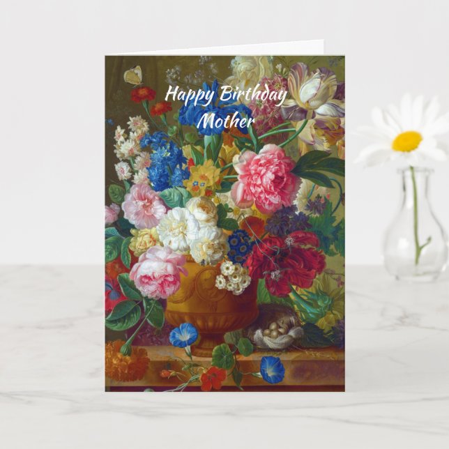 Mère Fleurs d'anniversaire Carte chrétienne (Petite plante)