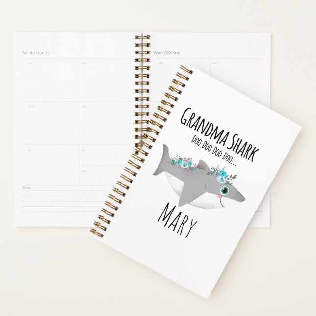 Mère-grand Requin personnalisée Doo Doo Doo (Devant avec enveloppe)