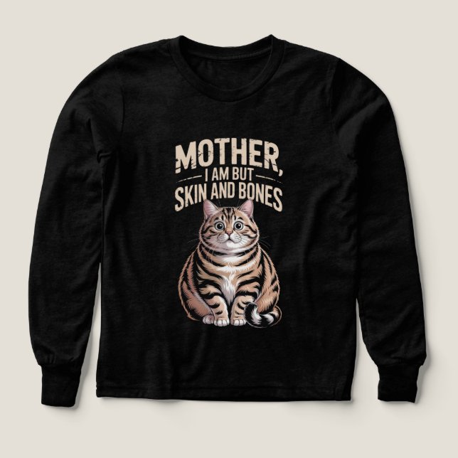 Mère, je ne suis que peau et os – Drôle de chat gr (Motif recto)