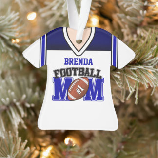 Mère Jersey de football blanc/bleu