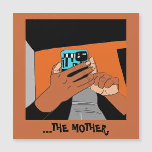 Mère Mains mobiles Cyan Orange Noir