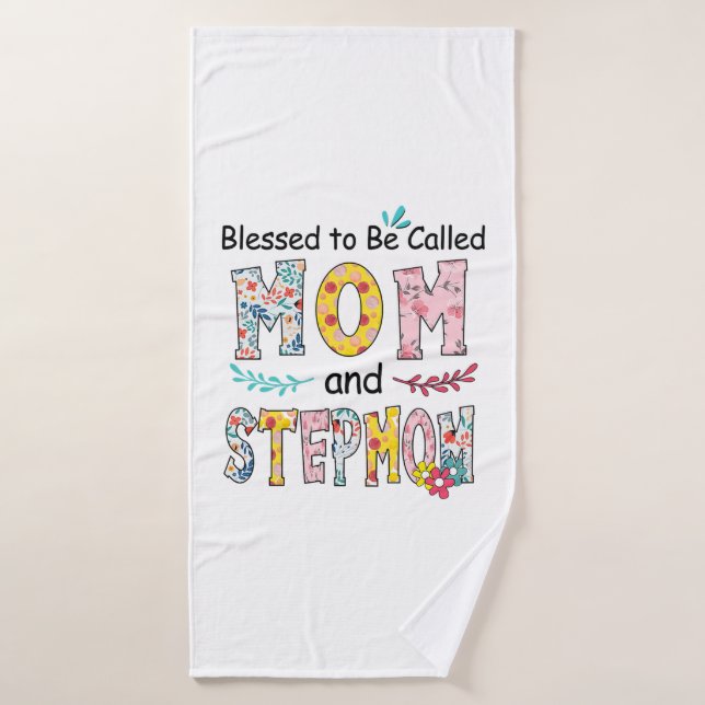Mère Maman Et StepMom Anniversaire (Serviette de bain)