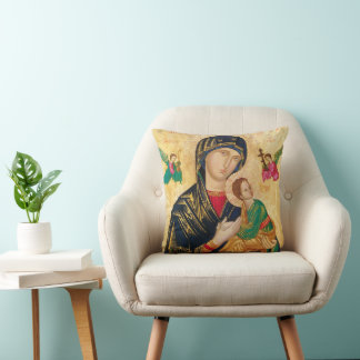 MÈRE MARIE ET BÉBÉ JÉSUS COUSSIN ART