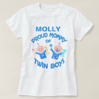 Mère nommée faite sur commande de T-shirt jumeau