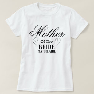 Mère personnalisée de la T-shirt mariée