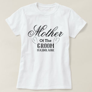 Mère personnalisée du T-shirt Groom