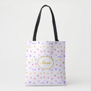 Mère Polka multicolore en Sac fourre-tout