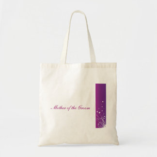 Mère pourpre et blanche de sac de mariage du marié