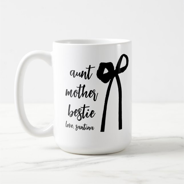 mère Proposition Mug Cadeau Tante mère Bestie Bow (Gauche)