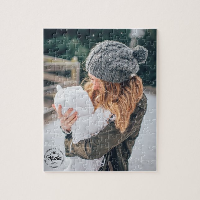MÈRE | Puzzle personnalisé avec photo (Vertical)