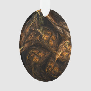 Mère Terre Art Abstrait Acrylique Oval