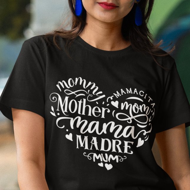 Mères jour coeur maman fou mamacita mama T-shirt (Créateur téléchargé)