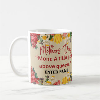 MÈRES PERSONNALISÉES NOM DE JOUR MUG