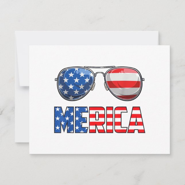 Merica Lunettes de soleil 4 juillet pour hommes fe (Devant)