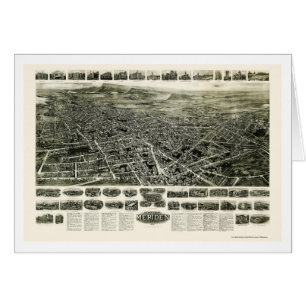Meriden, carte panoramique de CT - 1918