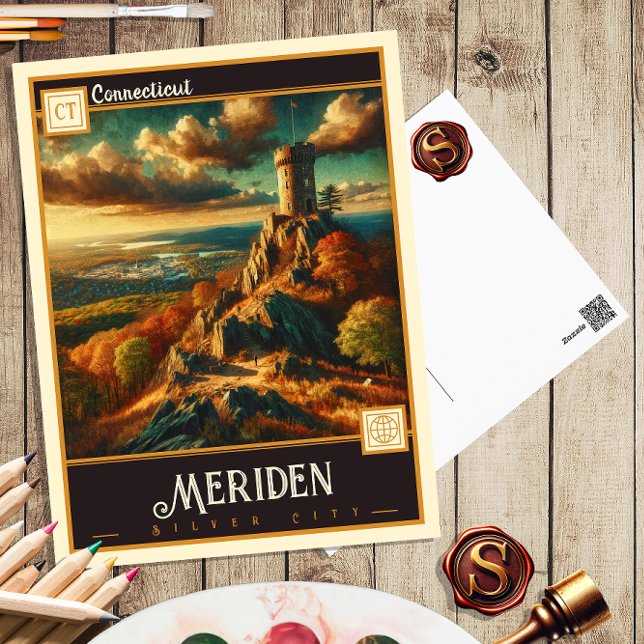 Meriden, Connecticut | Carte postale ancienne (Créateur téléchargé)