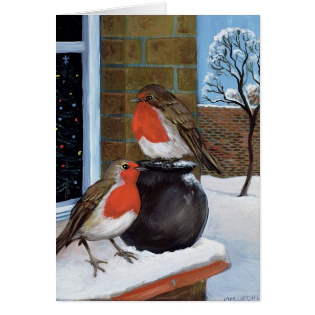 Merles dans la neige (Devant)
