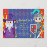 Merlin & Chevaliers de la Table Ronde Invitation C