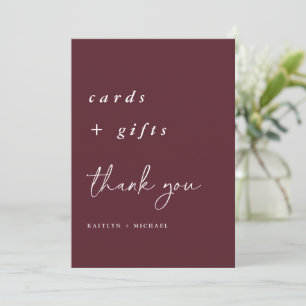 Merlot Cartes de Mariage & Cadeaux Signal 5x7