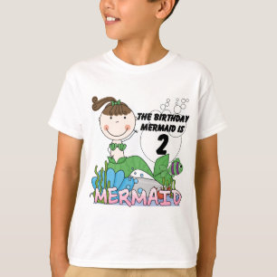 Mermaid 2e Anniversaire Tshirts et cadeaux