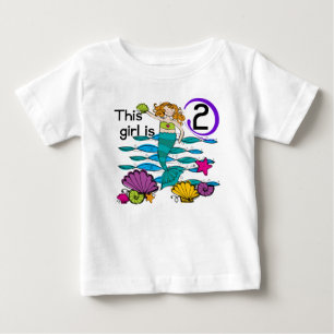 Mermaid 2e Anniversaire Tshirts et cadeaux