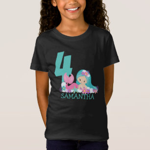 Mermaid 4e anniversaire Marina - De la mer T-shirt