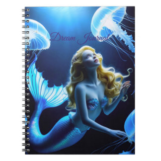 Mermaid Amazed by jellyfish Dream Journal