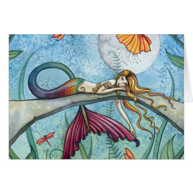 Mermaid Art au bord de l'étang (Devant horizontal)