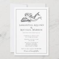 Mermaid Beach Wedding Invitation