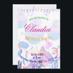 Mermaid Birthday Invitation for Kids<br><div class="desc">Make your child’s celebration extra magical with this adorable mermaid birthday invitation! Perfect for an under the sea themed party,  this cute and colorful design features a dreamy little mermaid,  ocean elements,  and a fun</div>
