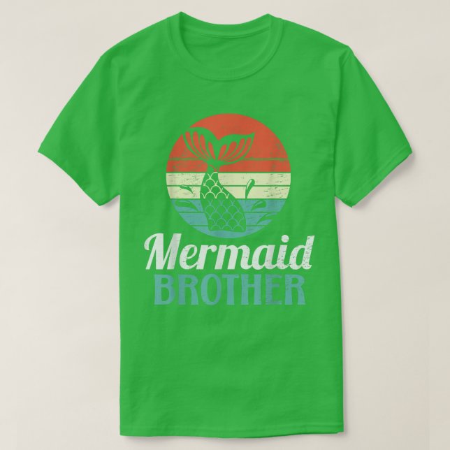 Mermaid Brother for a Mermaid Bride T-Shirt (Design devant)