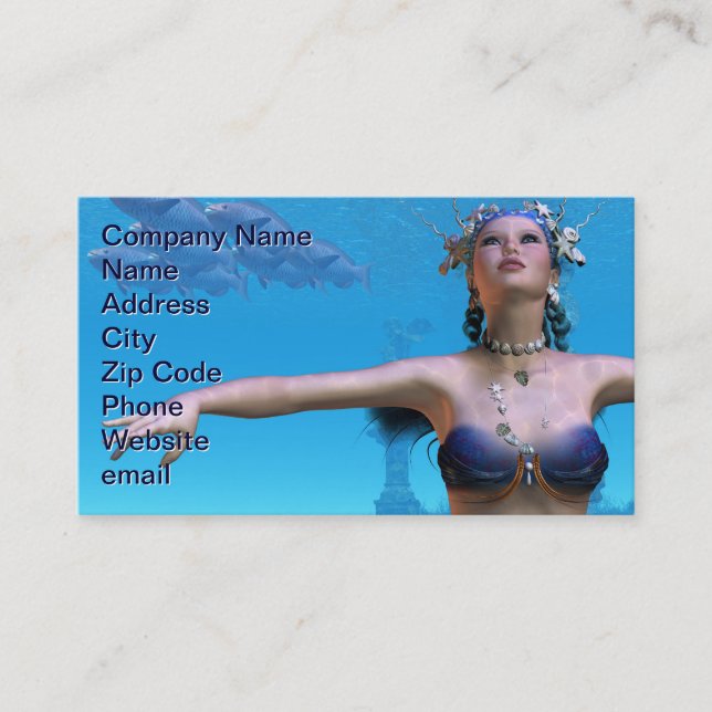 Mermaid Dreams Carte de visite (Devant)