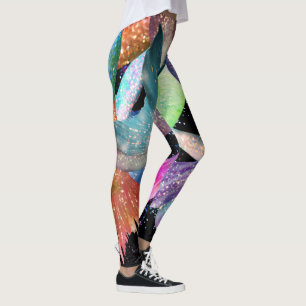 Mermaid Frenzy Tangle Customisé Leggings modifiabl