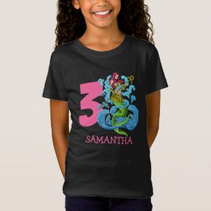 Mermaid Guerrier 3e anniversaire T-shirt