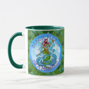 Mermaid Guerrier Green Mug