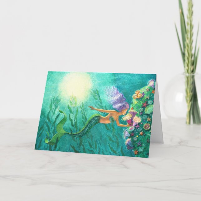 Mermaid imaginaire art carte de voeux Beautiful Se (Devant)