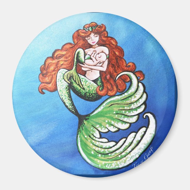 Mermaid Mama Magnet (Devant)