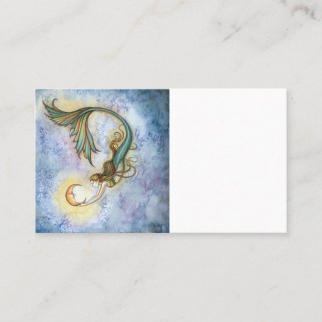 Mermaid Moon, Carte de visite blanc (Devant)